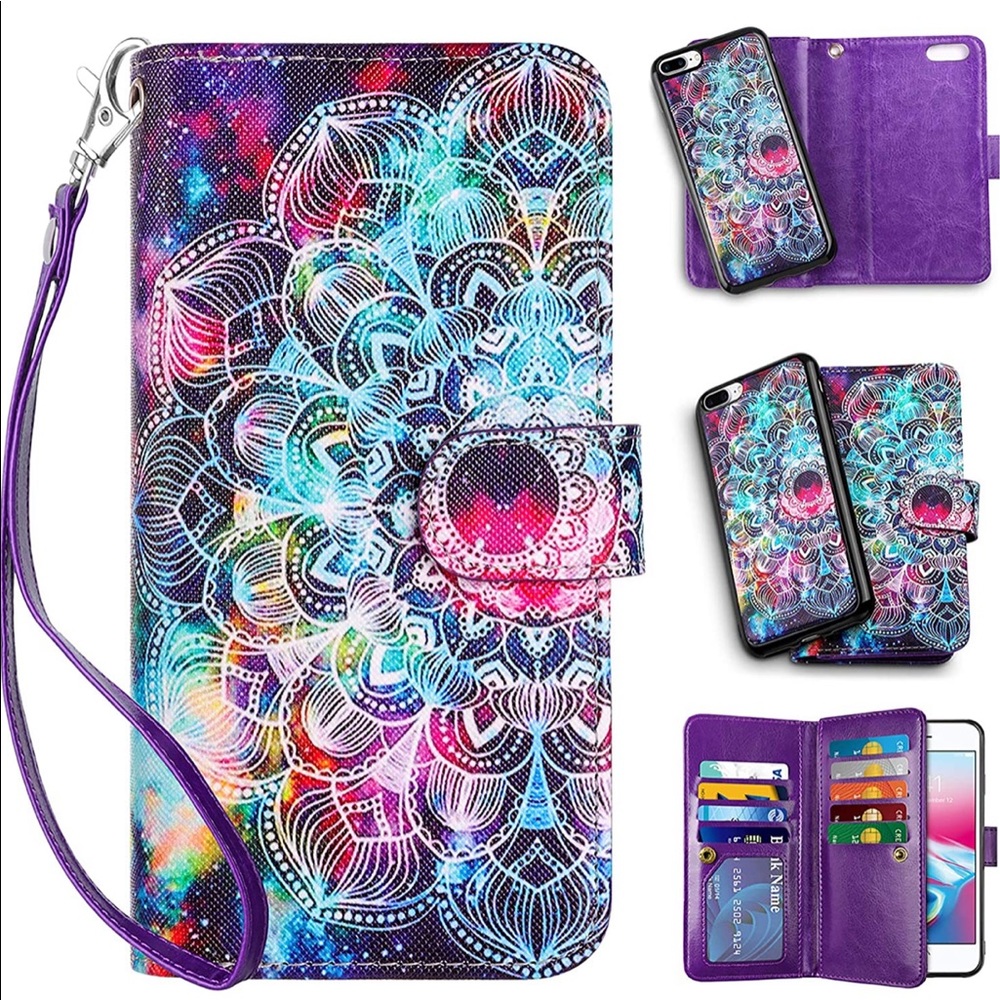 Vofolen 2-in-1 Case- iPhone 8+ Case 7+ Wallet